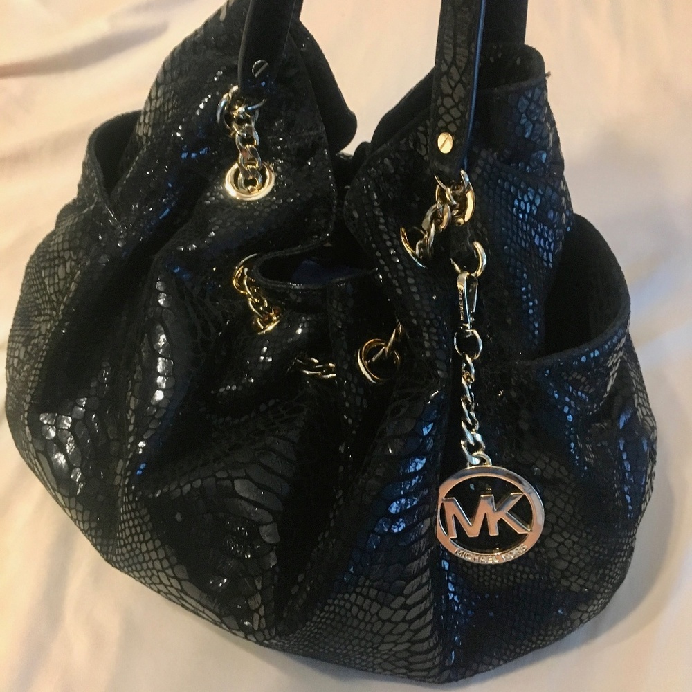 Michael Kors Jet Set Patent Python Chain - image 1